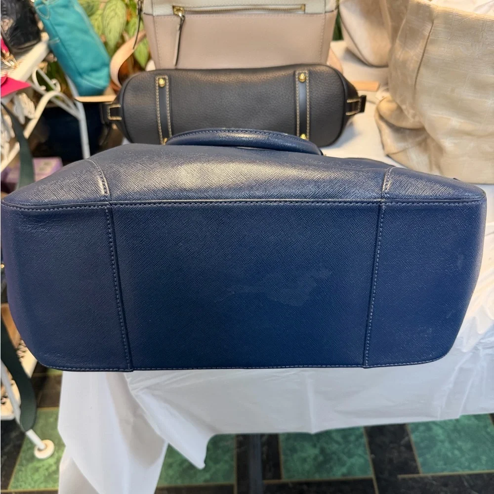 Tory Burch Dark Blue Satchel - Picture 2 of 4